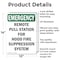 Signmission Remote Pull Station For Hood Fire Emergency Sign, Aluminum, 10in W x 14in L, 2PK OS-2PACK-EM-A-1014-V-10534 - alternate 3